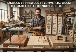 Teakwood vs Pinewood vs Commercial Wood for Furniture